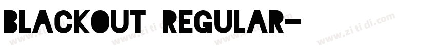 Blackout Regular字体转换